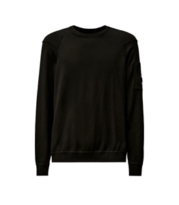 【新品未使用】SEA CREWNECK SWEATSHIRT BLACK／M SEA ISLAND CREWNECK LENS KNIT BLACK C.P. COMPANY - Sweatshirt